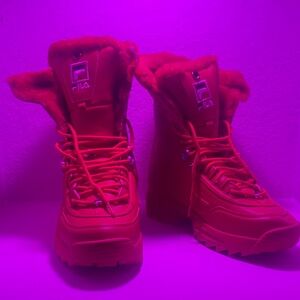 Fila Women's Vibrant Red Winter Boots